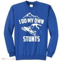 I Do My Own Stunts Snowmobile Cool Gift Sweatshirt thumb 0