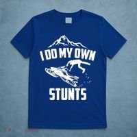 I Do My Own Stunts Snowmobile Cool Gift T-Shirt thumb 5