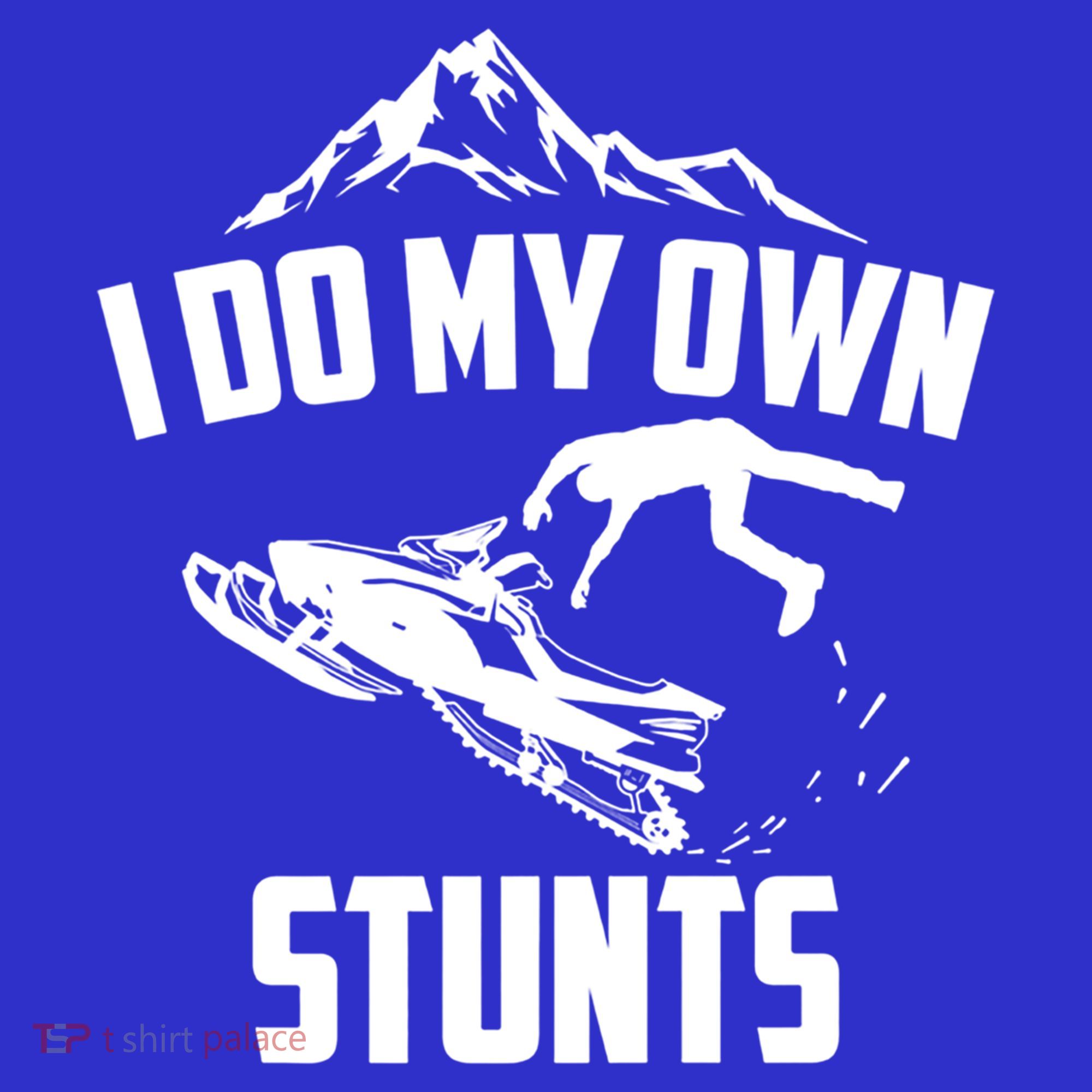 I Do My Own Stunts Snowmobile Cool Gift Kids Sweatshirt