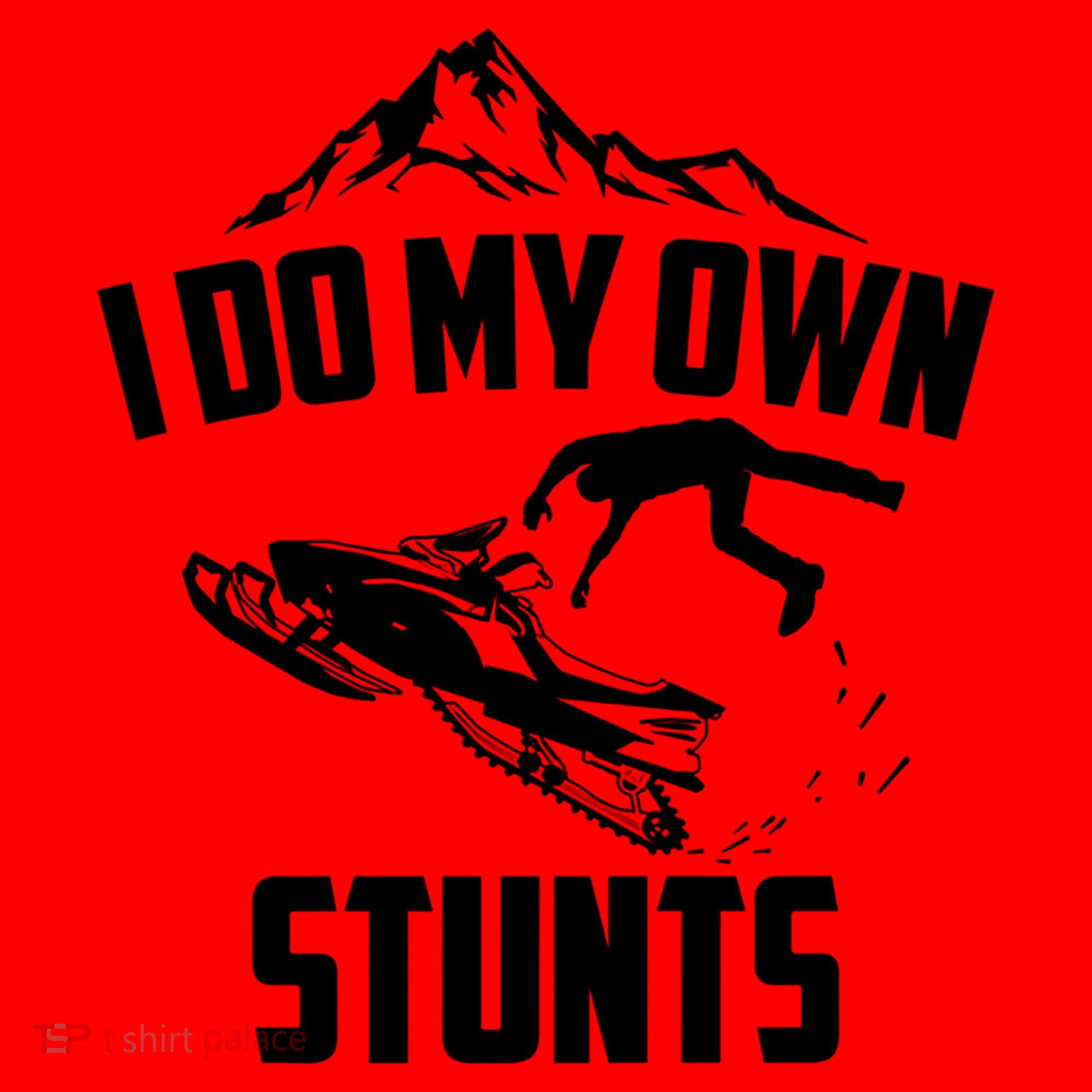 I Do My Own Stunts Snowmobile Cool Gift Santa Hat