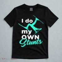 I Do My Own Stunts Jet Ski Lover Gift For Skier T-Shirt thumb 5