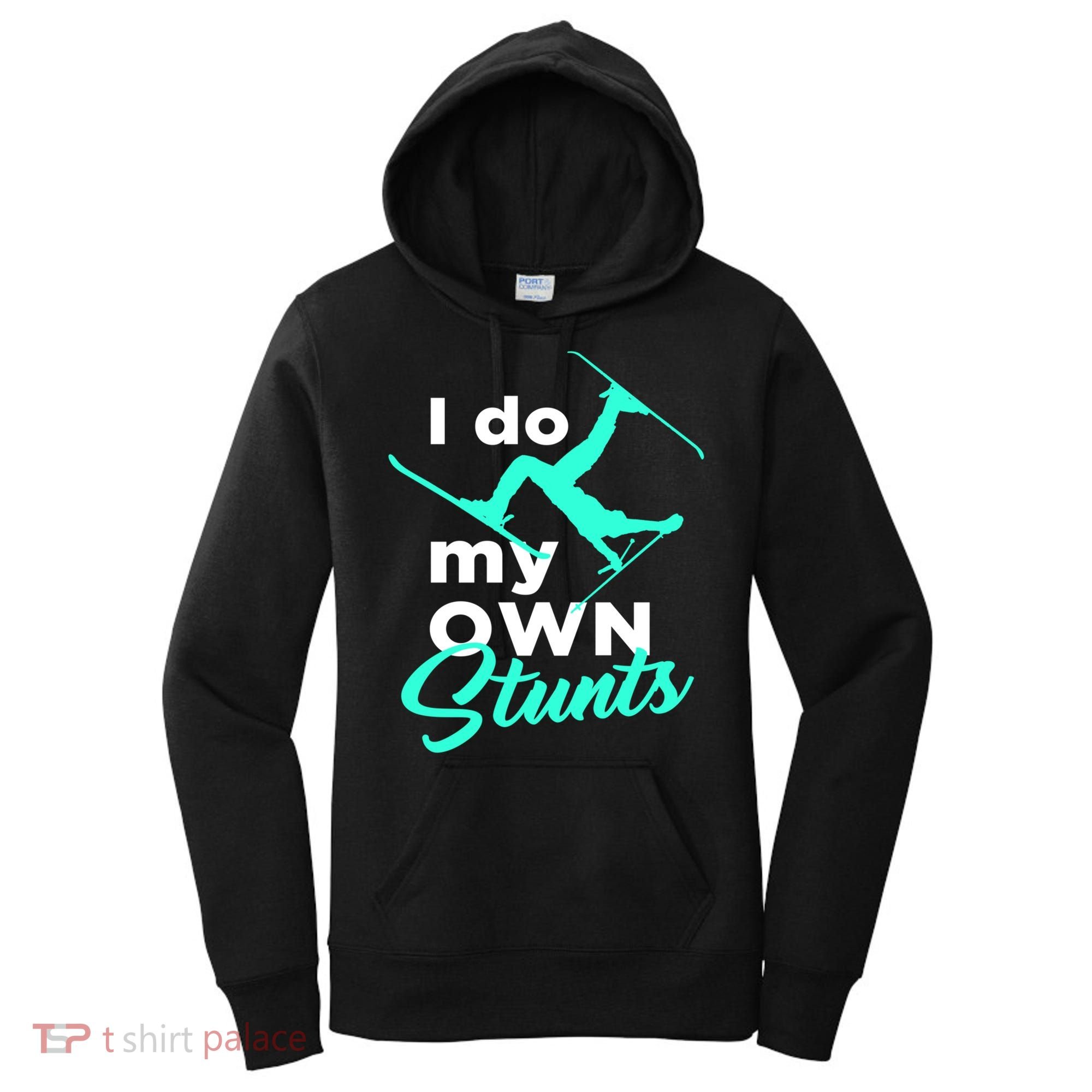I Do My Own Stunts Jet Ski Lover Gift For Skier Women's Hoodie