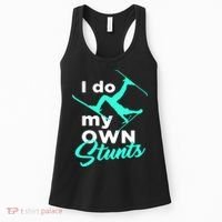 I Do My Own Stunts Jet Ski Lover Gift For Skier Women's Tank Top thumb 0