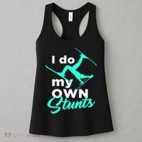 I Do My Own Stunts Jet Ski Lover Gift For Skier Women's Tank Top thumb 3