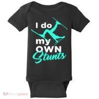 I Do My Own Stunts Jet Ski Lover Gift For Skier Baby Bodysuit thumb 0