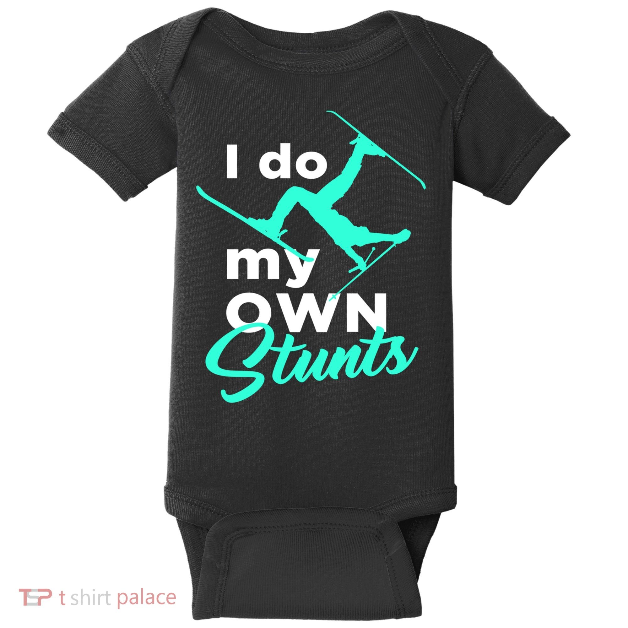 I Do My Own Stunts Jet Ski Lover Gift For Skier Baby Bodysuit