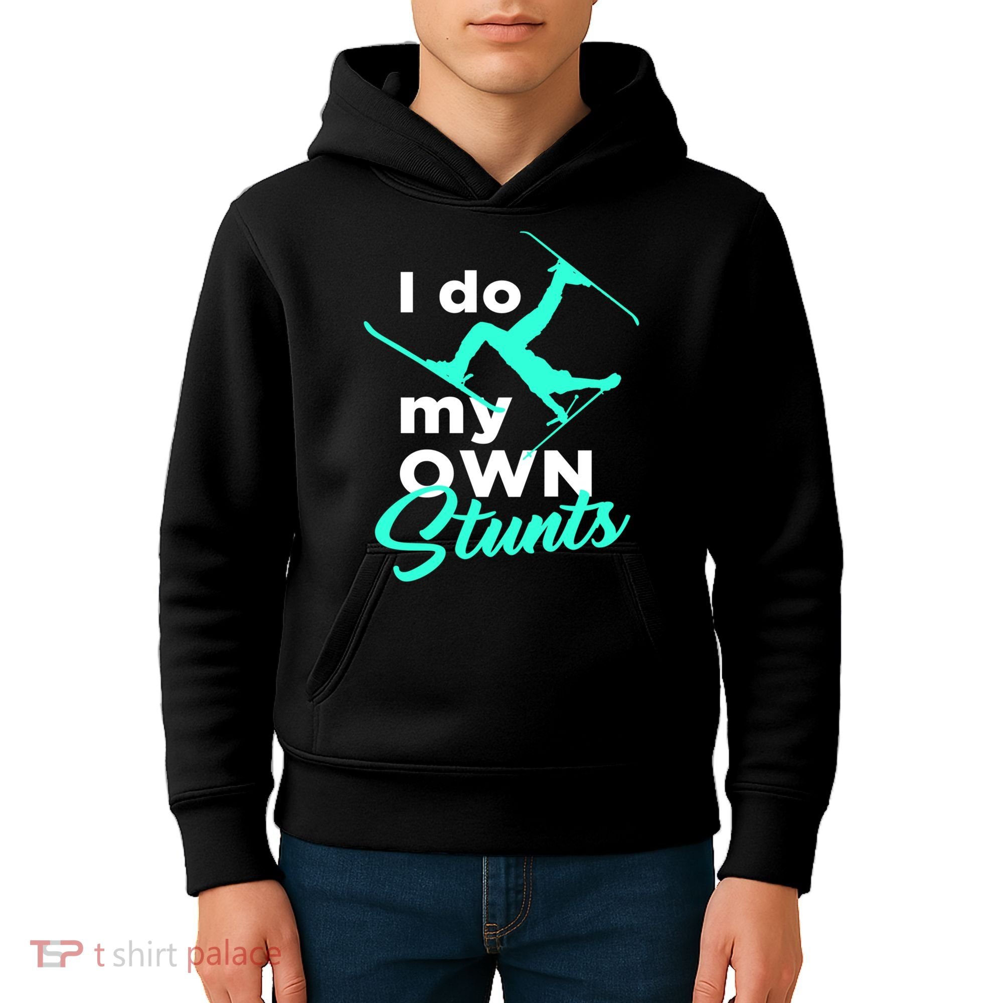 I Do My Own Stunts Jet Ski Lover Gift For Skier Kids Hoodie