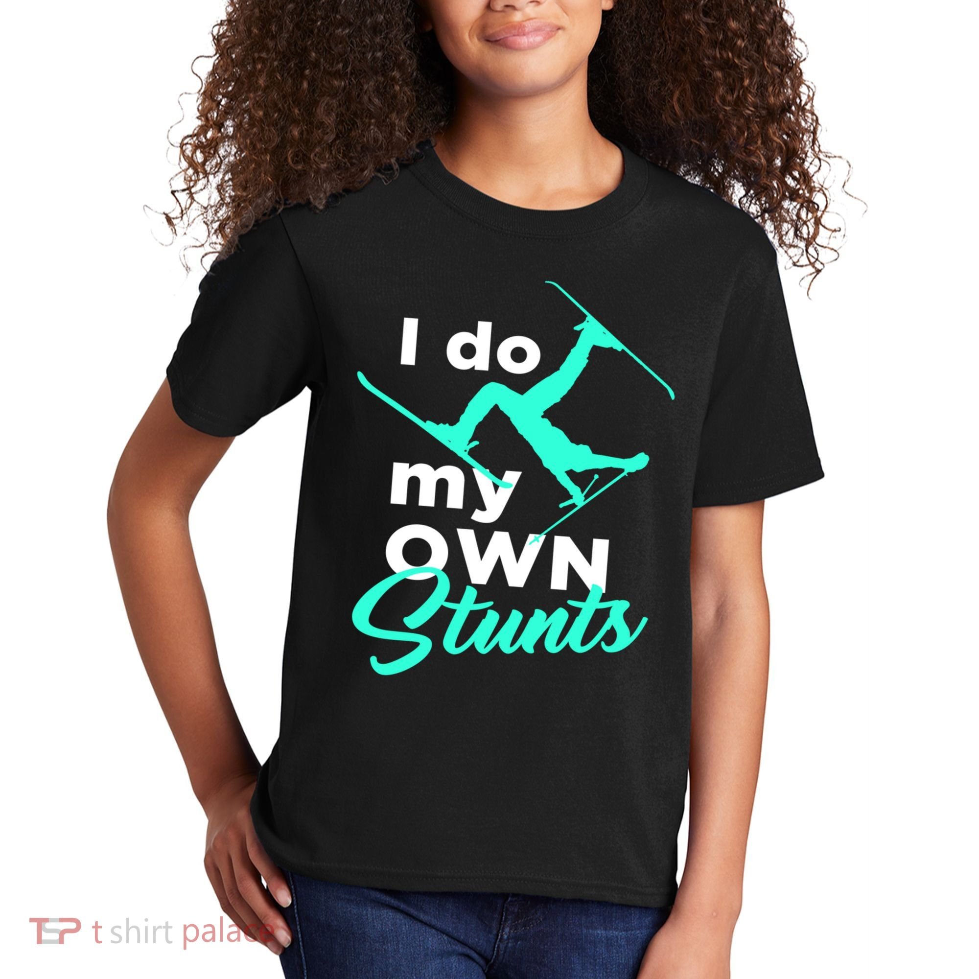 I Do My Own Stunts Jet Ski Lover Gift For Skier Kids T-Shirt