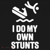 I Do My Own Stunts Jet Ski Personal Watercraft PWC Gift Women's Hoodie thumb 2