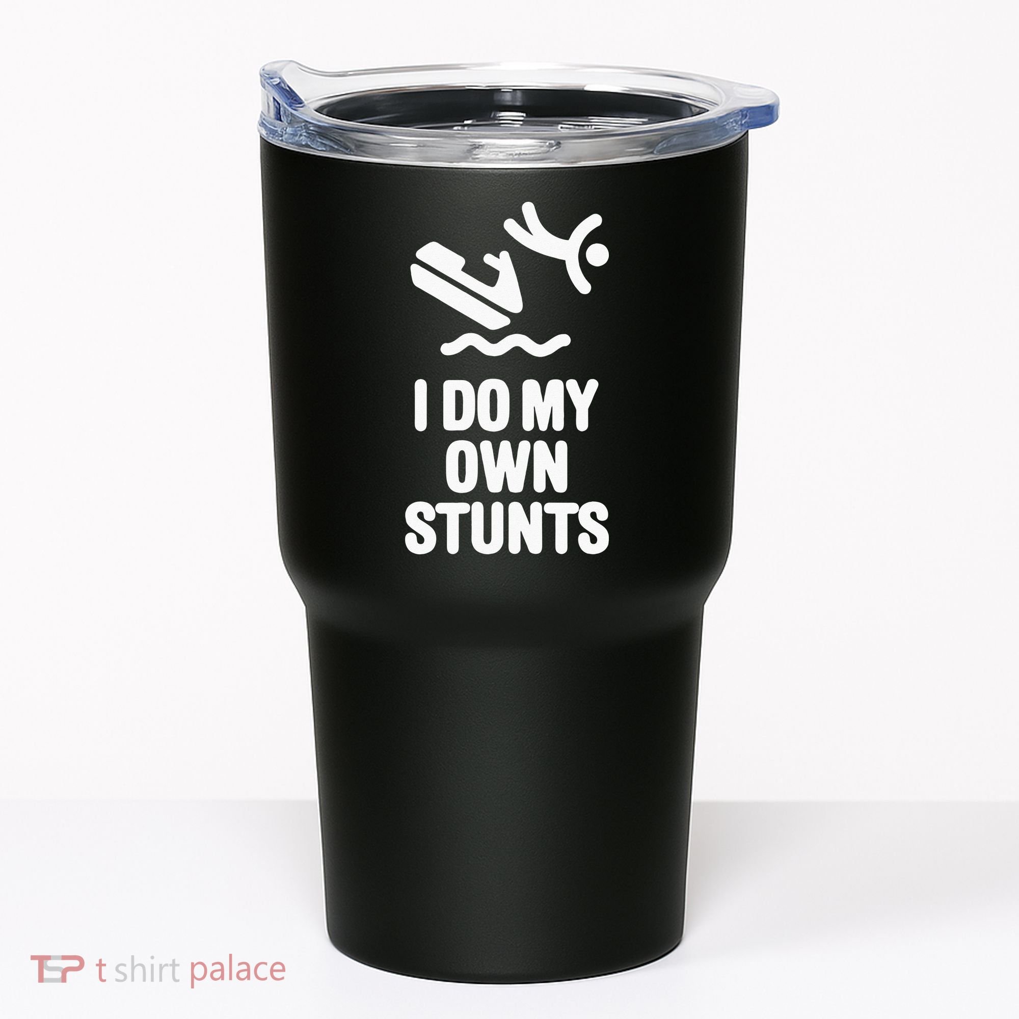 I Do My Own Stunts Jet Ski Personal Watercraft PWC Gift Tumbler