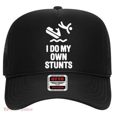 I Do My Own Stunts Jet Ski Personal Watercraft PWC Gift Hat