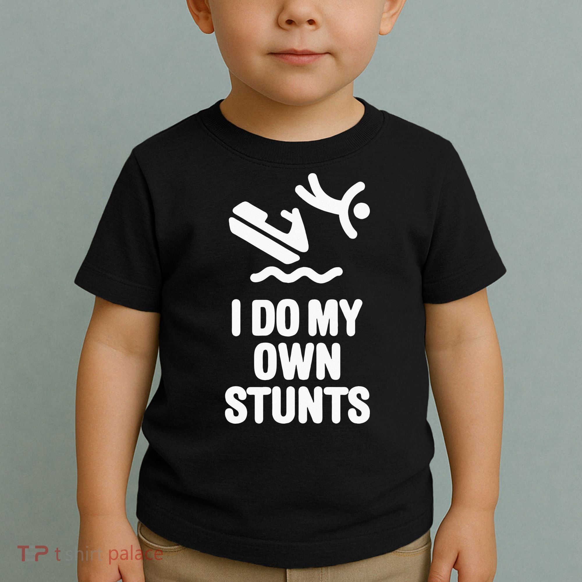 I Do My Own Stunts Jet Ski Personal Watercraft PWC Gift Toddler T-Shirt