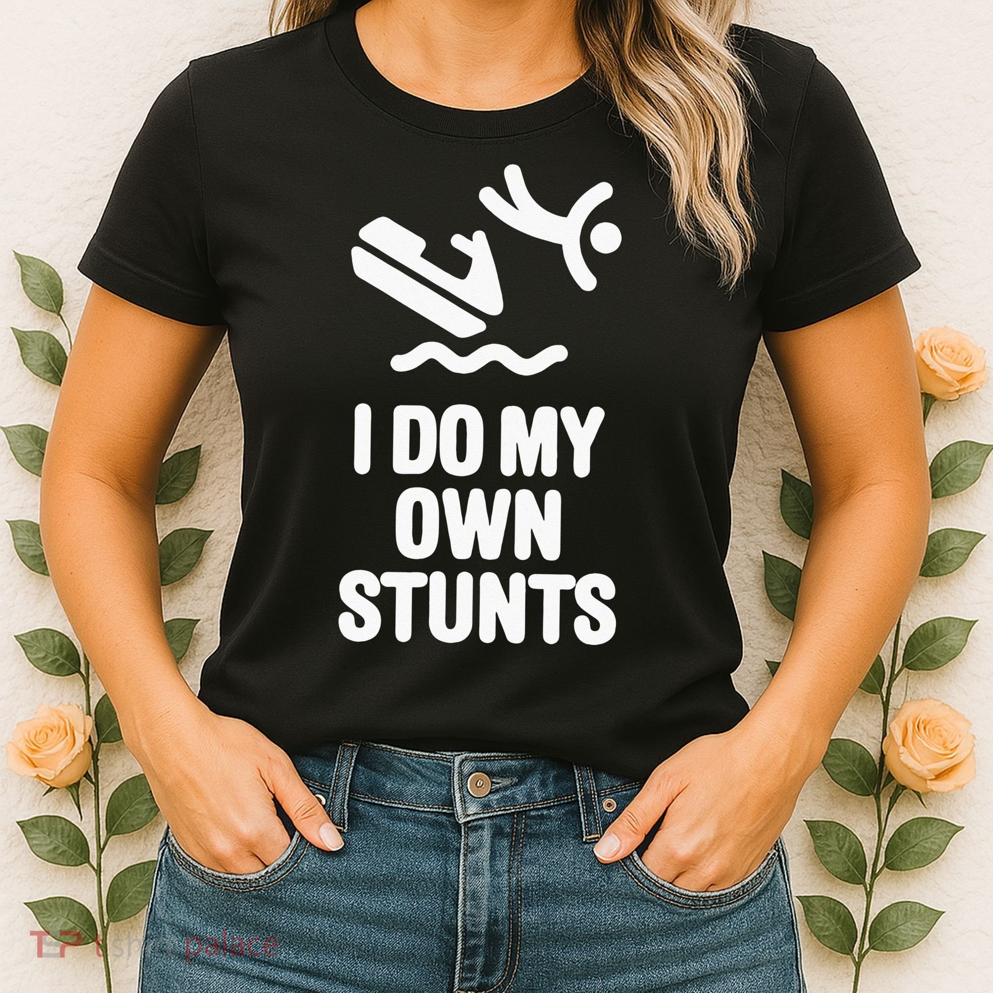 I Do My Own Stunts Jet Ski Personal Watercraft PWC Gift Women's T-Shirt