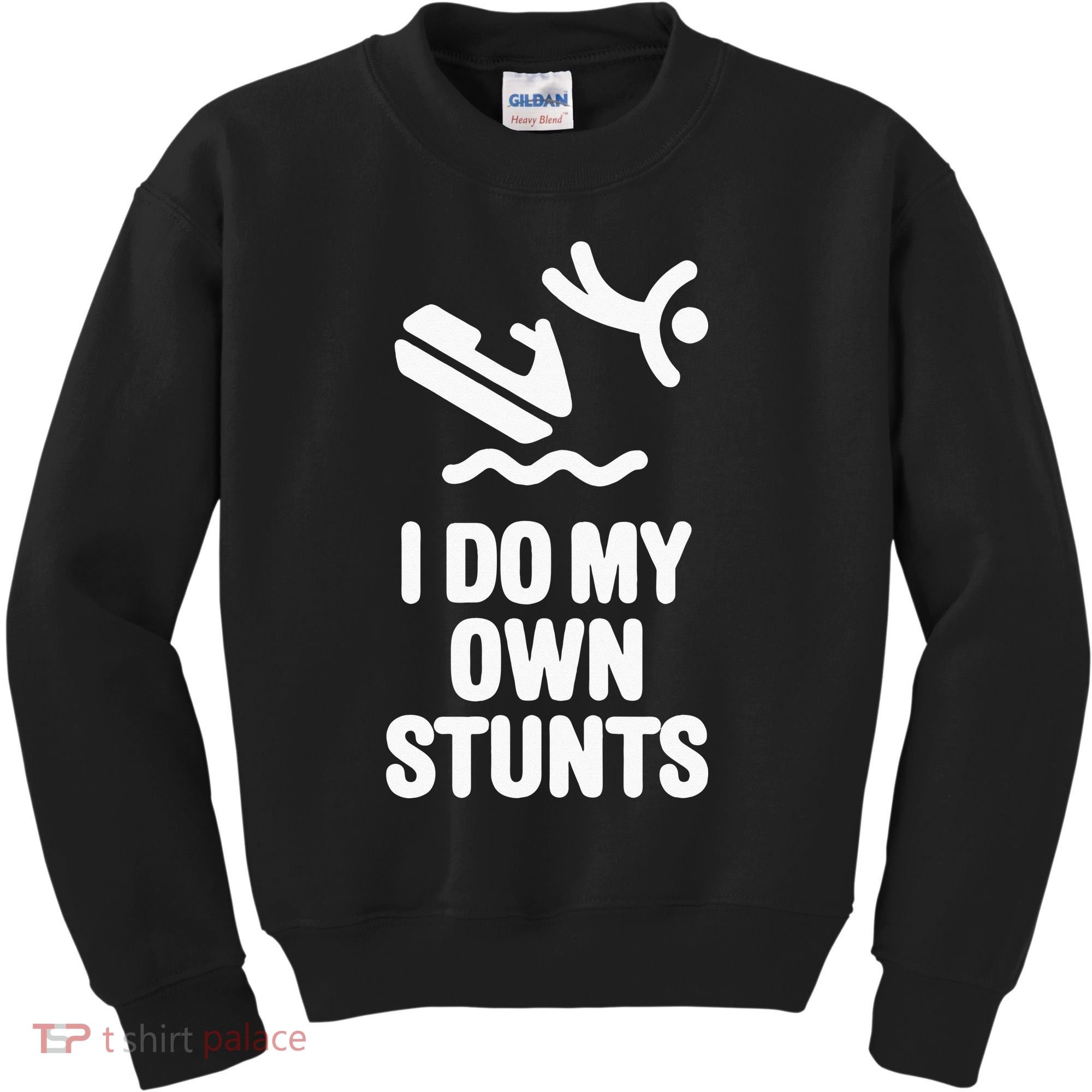 I Do My Own Stunts Jet Ski Personal Watercraft PWC Gift Kids Sweatshirt
