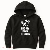 I Do My Own Stunts Jet Ski Personal Watercraft PWC Gift Kids Hoodie thumb 0
