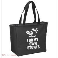 I Do My Own Stunts Jet Ski Personal Watercraft PWC Gift Tote Bag thumb 2