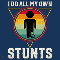 I Do My Own Stunts Get Well Funny Injury Leg Ankle Knee Foot Mousepad thumb 1