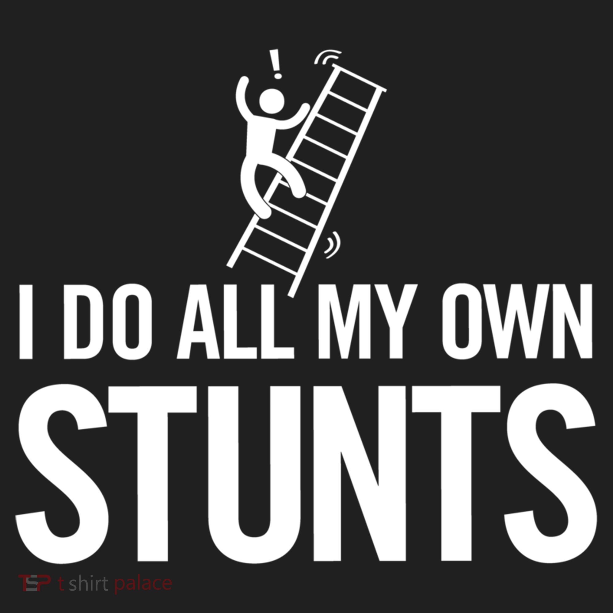 I Do My Own Stunts Ladder Fall Funny Gift Beanie