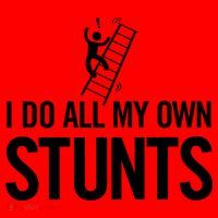 I Do My Own Stunts Ladder Fall Funny Gift Santa Hat thumb 1
