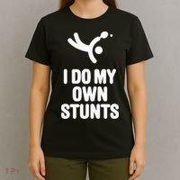 I Do My Own Stunts Funny Table Tennis Paddle Ping Pong Gift T-Shirt thumb 4