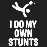 I Do My Own Stunts Funny Table Tennis Paddle Ping Pong Gift Beanie thumb 2