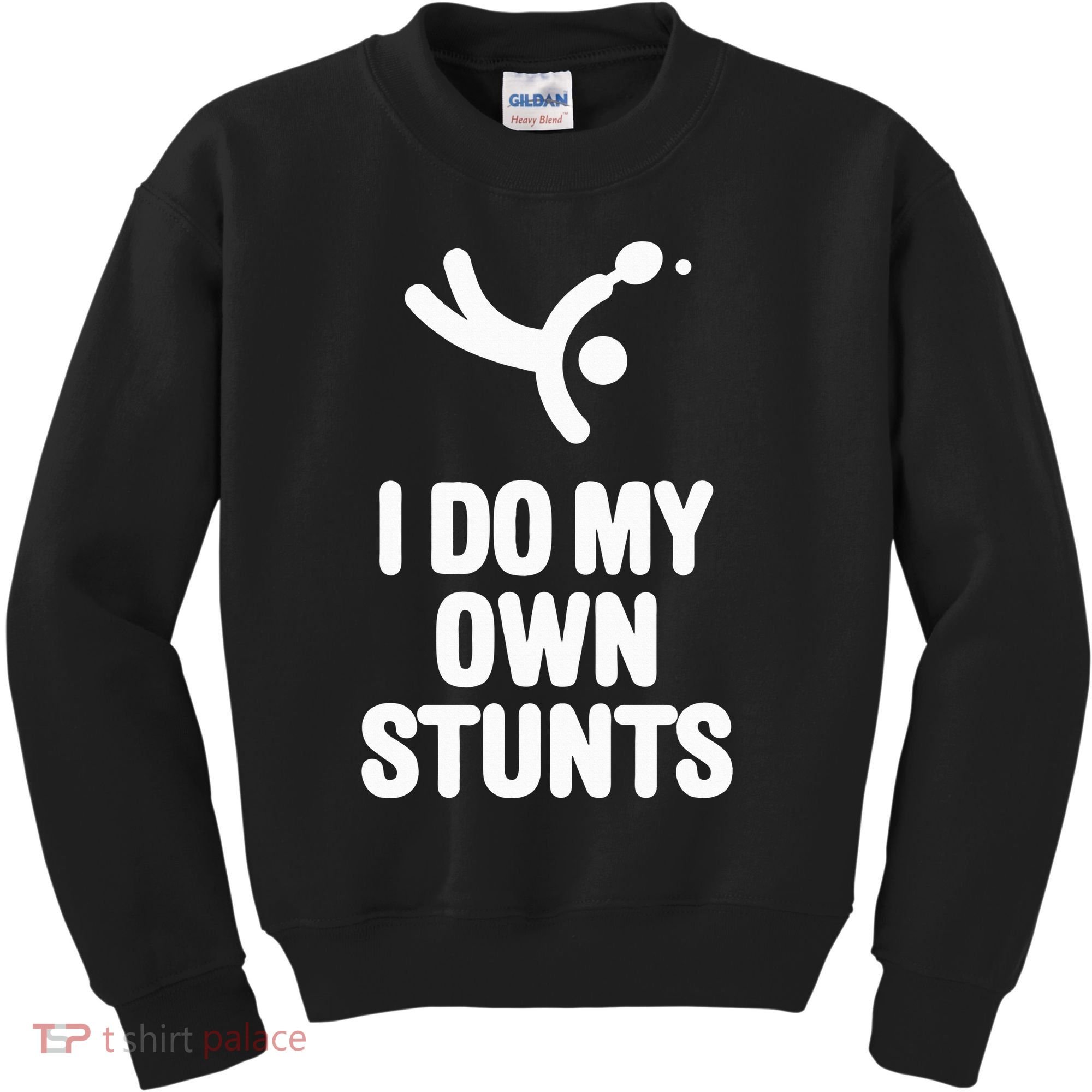 I Do My Own Stunts Funny Table Tennis Paddle Ping Pong Gift Kids Sweatshirt