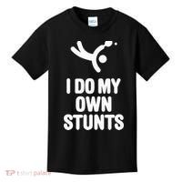 I Do My Own Stunts Funny Table Tennis Paddle Ping Pong Gift Kids T-Shirt thumb 0