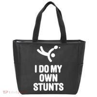 I Do My Own Stunts Funny Table Tennis Paddle Ping Pong Gift Tote Bag thumb 0