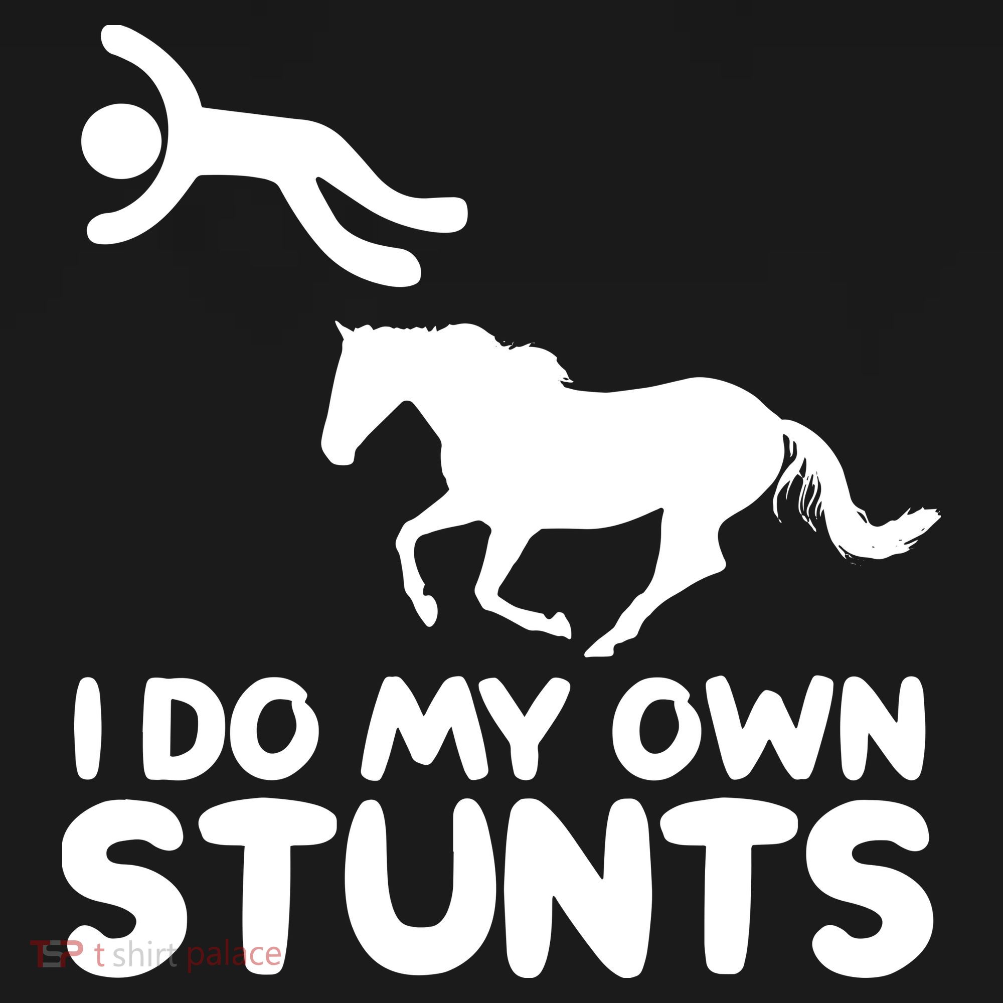 I Do My Own Stunts Horse Rider Equestrian Horseback Riding Ornament