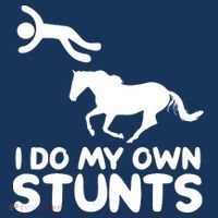 I Do My Own Stunts Horse Rider Equestrian Horseback Riding Hoodie thumb 2