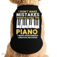 I Don't Make Mistakes Piano Musician Humor Doggie Tank thumb 0