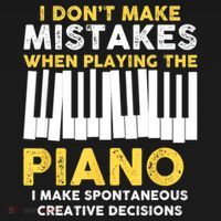 I Don't Make Mistakes Piano Musician Humor Women's Hoodie thumb 2