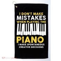 I Don't Make Mistakes Piano Musician Humor Golf Towel thumb 0