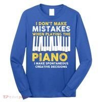 I Don't Make Mistakes Piano Musician Humor Long Sleeve Shirt thumb 0