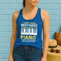 I Don't Make Mistakes Piano Musician Humor Women's Tank Top thumb 2