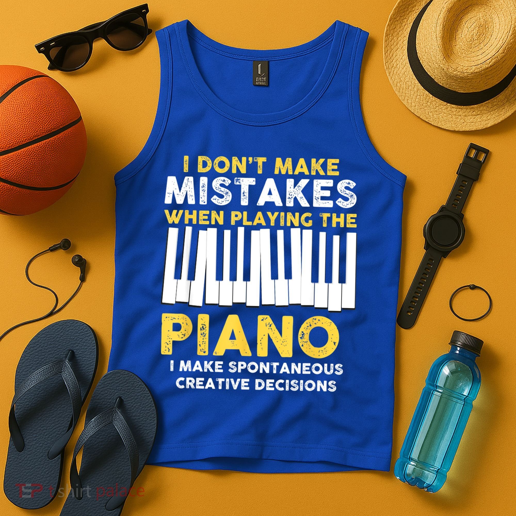 I Don't Make Mistakes Piano Musician Humor Tank Top