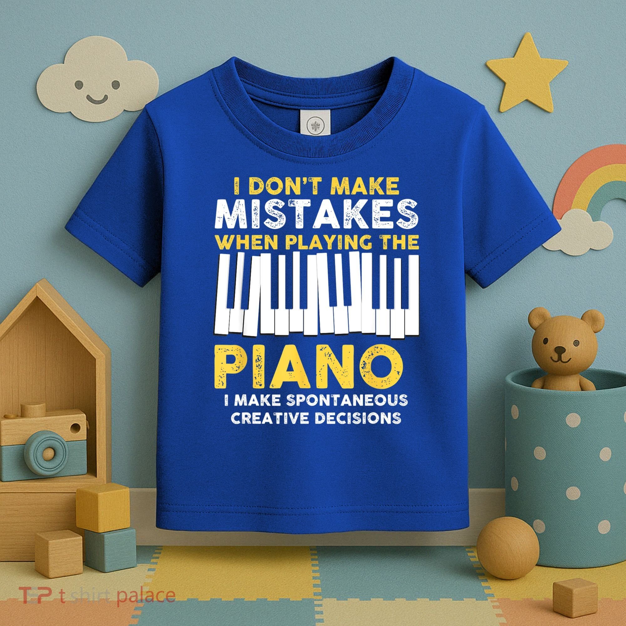 I Don't Make Mistakes Piano Musician Humor Toddler T-Shirt