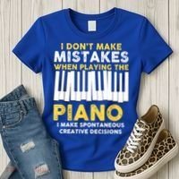 I Don't Make Mistakes Piano Musician Humor Women's T-Shirt thumb 3