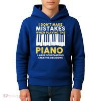 I Don't Make Mistakes Piano Musician Humor Kids Hoodie thumb 4