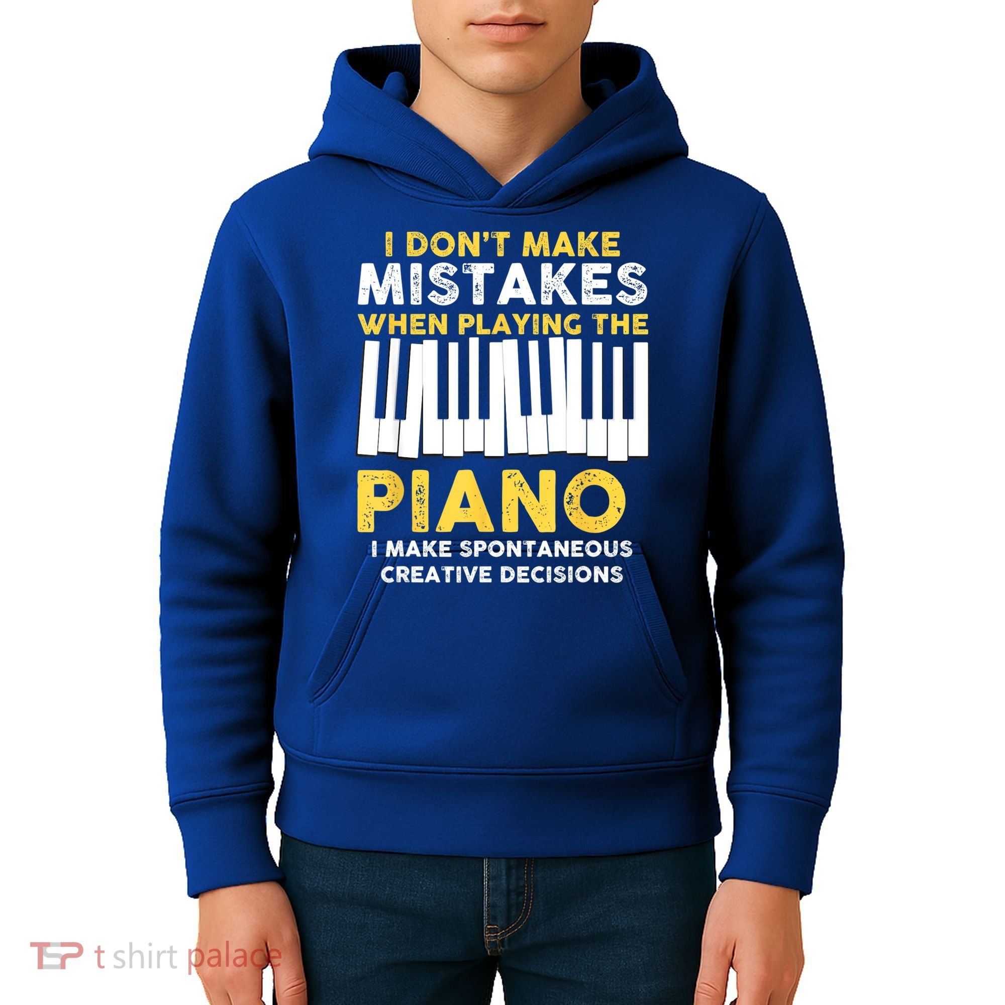 I Don't Make Mistakes Piano Musician Humor Kids Hoodie