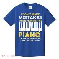 I Don't Make Mistakes Piano Musician Humor Kids T-Shirt thumb 0