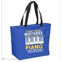 I Don't Make Mistakes Piano Musician Humor Tote Bag thumb 2