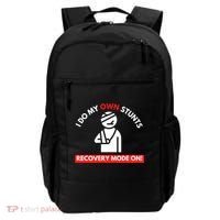 I Do My Own Stunts Funny Quotes Broken Bone Trip Accident Backpack thumb 0