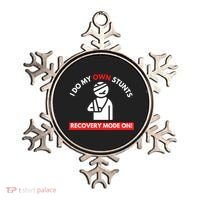 I Do My Own Stunts Funny Quotes Broken Bone Trip Accident Ornament thumb 0