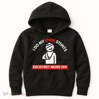 I Do My Own Stunts Funny Quotes Broken Bone Trip Accident Kids Hoodie thumb 0