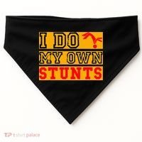 I Do My Own Stunts Funny Broken Bone Injury Get Well USA-Made Doggie Bandana thumb 0