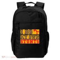 I Do My Own Stunts Funny Broken Bone Injury Get Well Backpack thumb 0