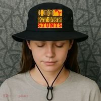 I Do My Own Stunts Funny Broken Bone Injury Get Well Bucket Hat thumb 3