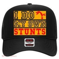 I Do My Own Stunts Funny Broken Bone Injury Get Well Hat thumb 0