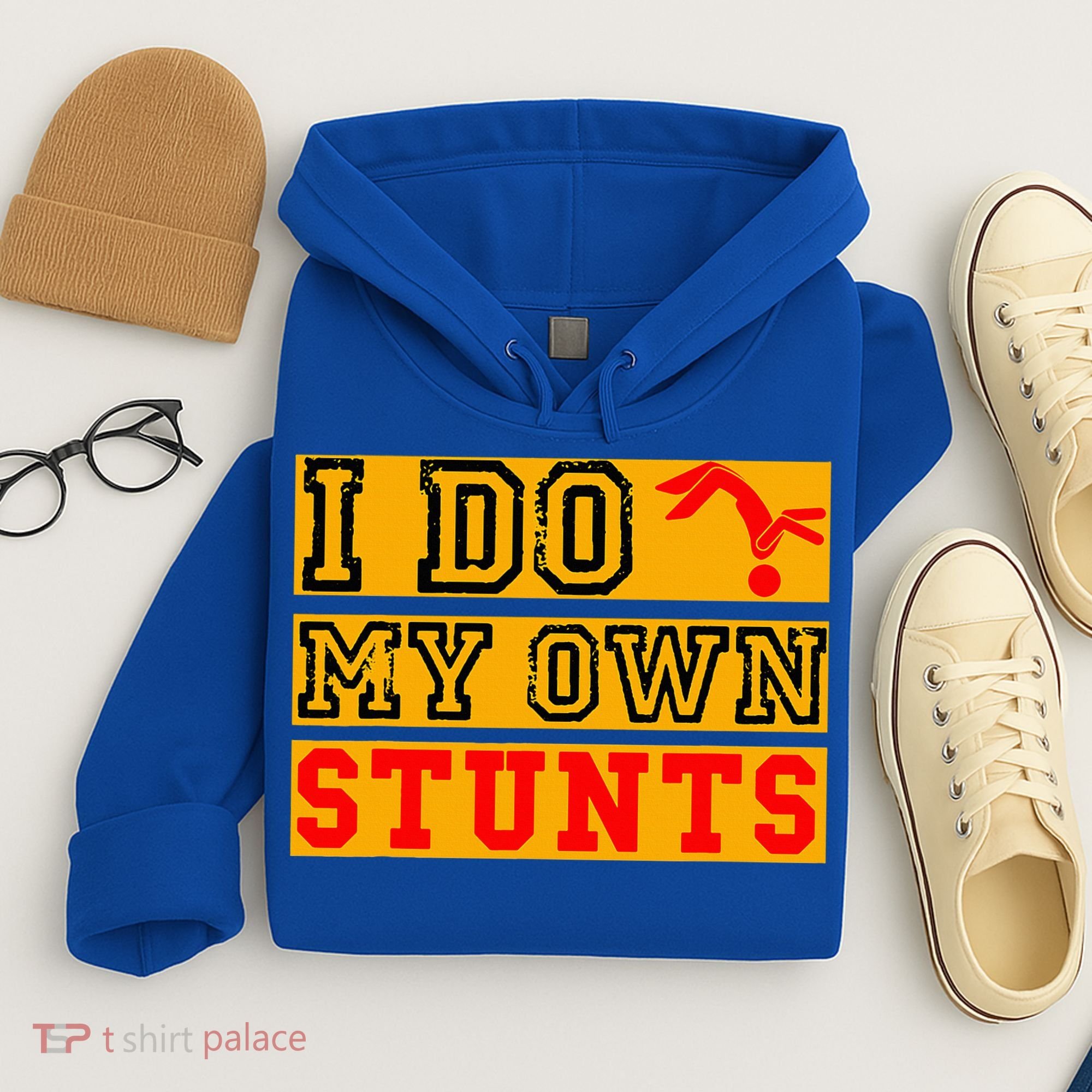 I Do My Own Stunts Funny Broken Bone Injury Get Well Hoodie